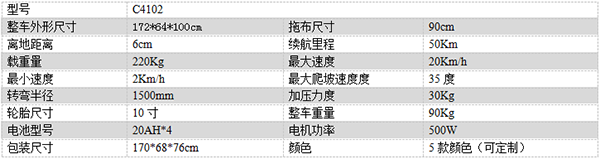 电动大通尘推车C4102